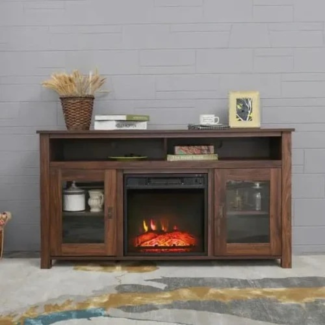 Carbon Loft LaFrancis TV Stand with Electric Fireplace