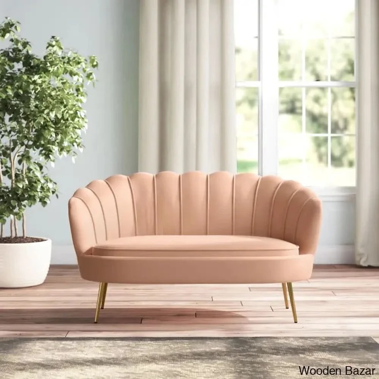 Citlali 48'' Velvet Flared Arm Loveseat