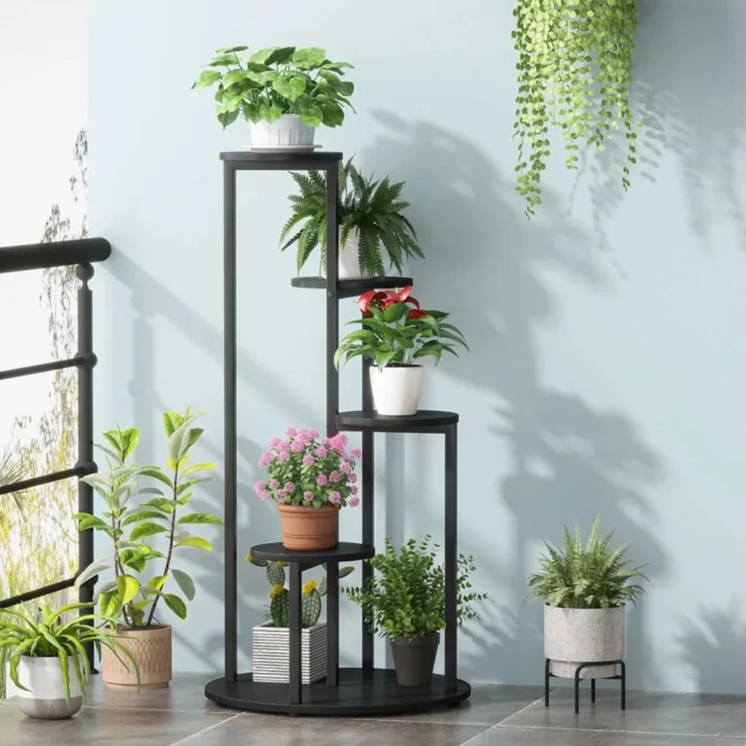 Round Multi-Tiered Plant Stand